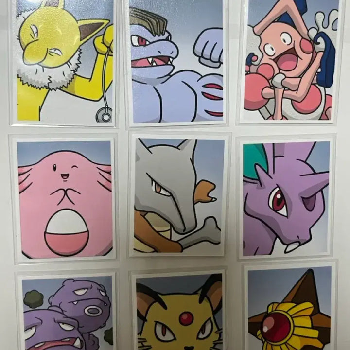 [BUNJANG] Pokemon Pop-up Gacha Proof Photo Stickers (Mew, Mewtwo, Squirtle, Jolteon) - Bundle Set / 포켓몬 팝업 가챠 증명사진 증사 스티커 뮤 뮤츠 꼬부기 쥬피썬더