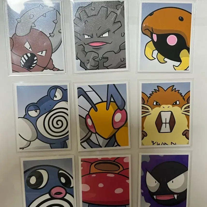 [BUNJANG] Pokemon Pop-up Gacha Proof Photo Stickers (Mew, Mewtwo, Squirtle, Jolteon) - Bundle Set / 포켓몬 팝업 가챠 증명사진 증사 스티커 뮤 뮤츠 꼬부기 쥬피썬더