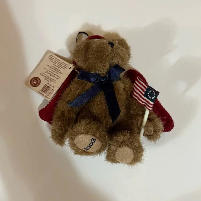 [BUNJANG] Boyds Bears 2003 Angel/Devil Wing Flag Bear Plush / 보이즈베어 2003년산 곰인형 성조기 천사 악마 날개 깃발 인형