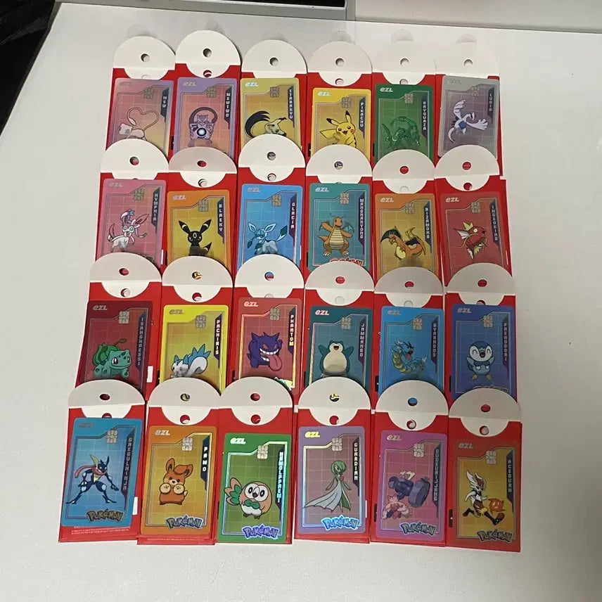 [BUNJANG] Pokemon Transportation Card Set / 포켓몬 교통카드 팝니다(레쿠쟈, 뮤츠, 망나뇽, 따라큐, 피카츄 등)