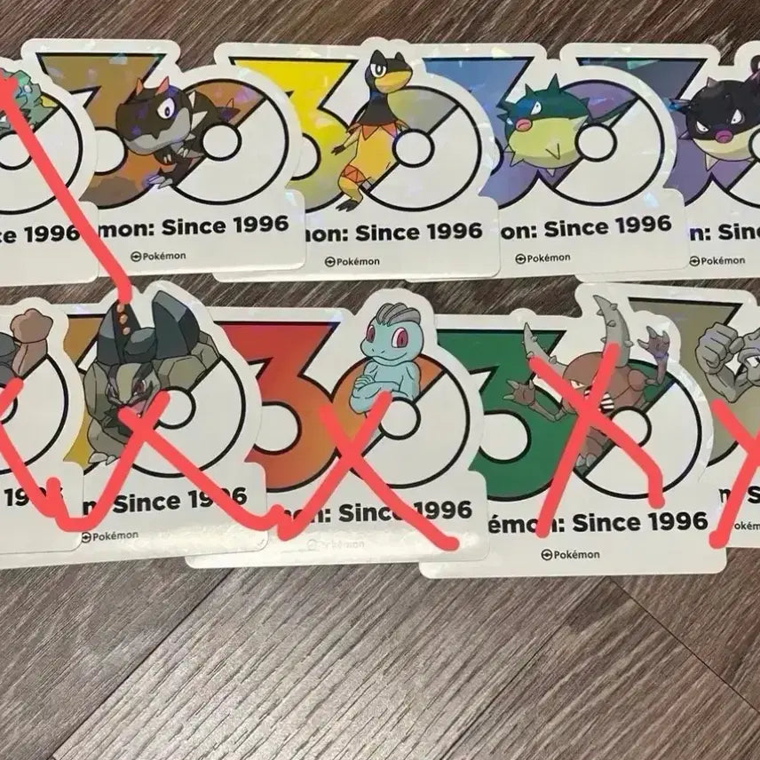[BUNJANG] Pokemon 30th Anniversary Sticker / 포켓몬 30주년 스티커