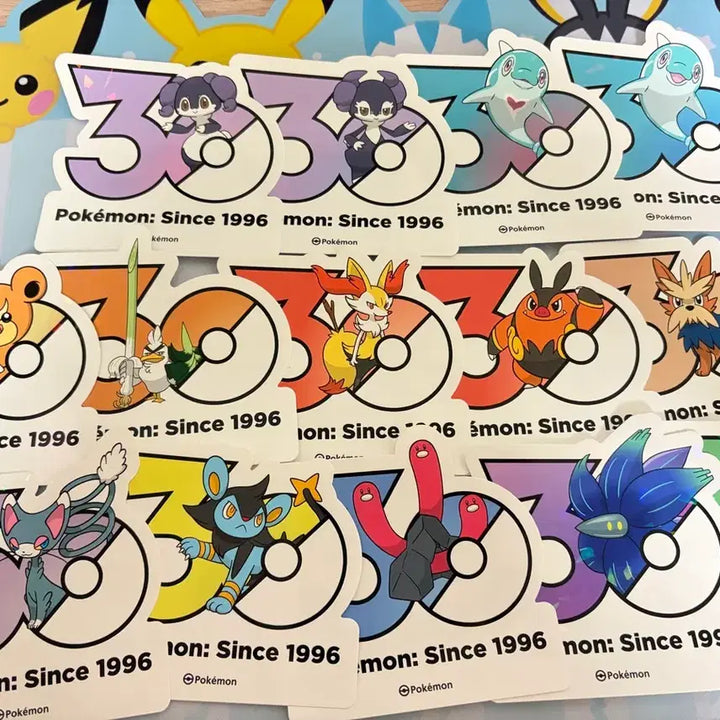 [BUNJANG] Pokemon 30th Anniversary Stickers / 포켓몬 30주년 스티커
