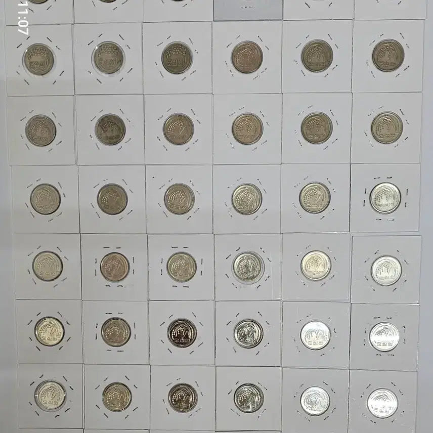 [BUNJANG] 50 Won Coin Year Set (1972-2020) / 50원 동전 연도별 세트 (1972-2020)