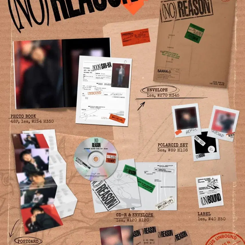 [BUNJANG] Yoon San-ha 3rd Mini Album (NO) REASON Photobook Set / 윤산하 3집 미니앨범 (NO) REASON