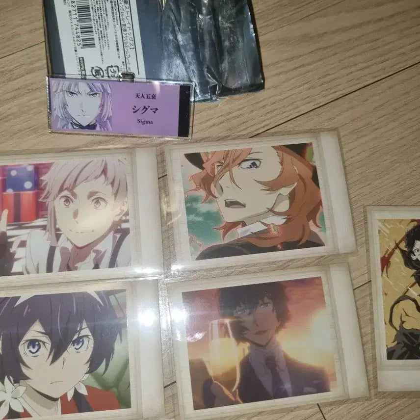 [BUNJANG] Bungo Stray Dogs Card &amp; Acrylic Name Tag Badge Set / 문스독 카드+아크릴 명찰뱃지