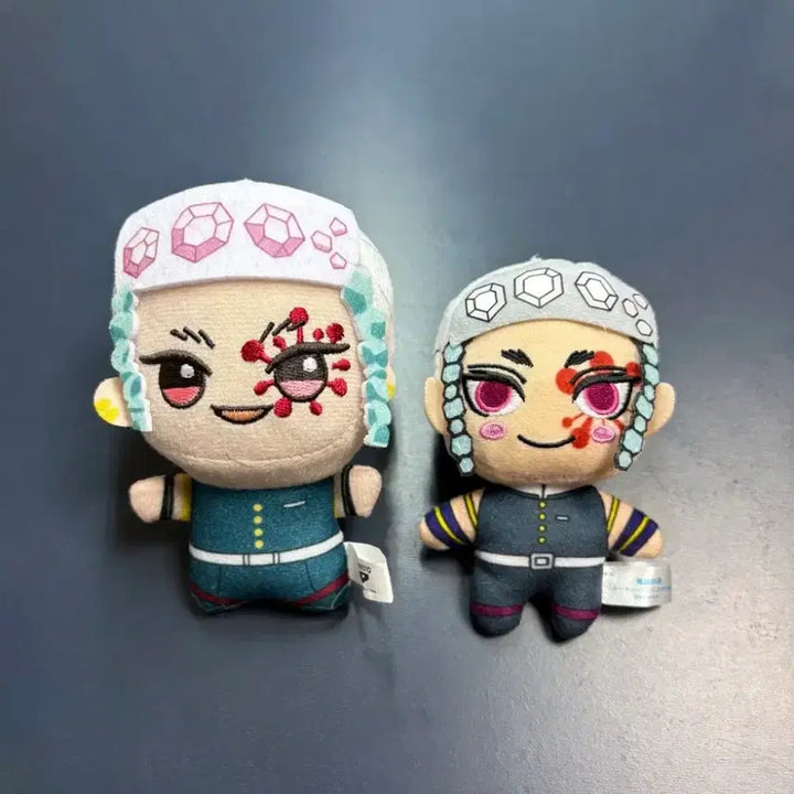 [BUNJANG] Demon Slayer Tengen Uzui Chibi Plush Keychain Mascot / (희귀/일괄) 귀멸의칼날 우즈이 텐겐 치비구루미 키체인 마스코트 누이