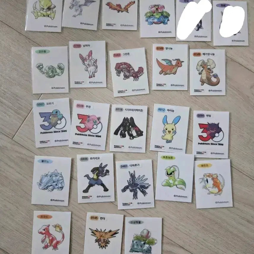 [BUNJANG] Pokemon Stickers / 포켓몬 띠부씰 판매