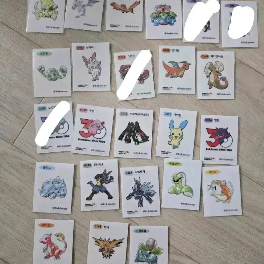 [BUNJANG] Pokemon Stickers / 포켓몬 띠부씰 판매