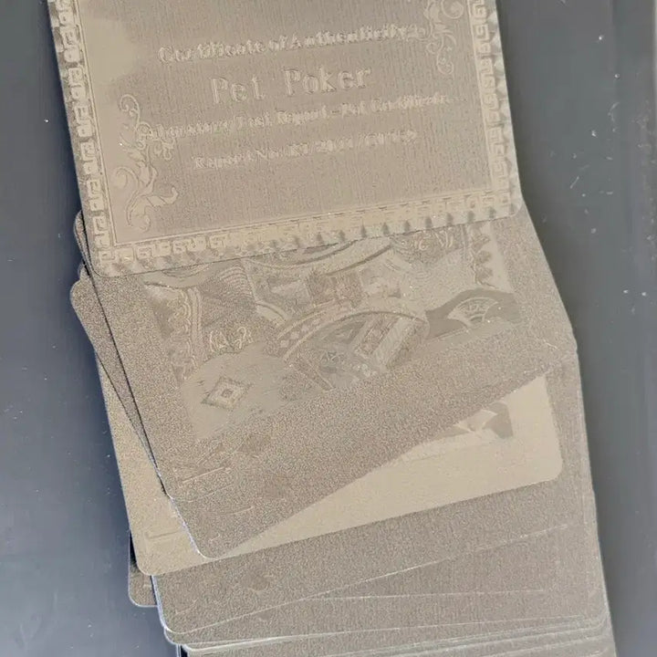[BUNJANG] Black Wave Pattern Trump Cards / 트럼프카드