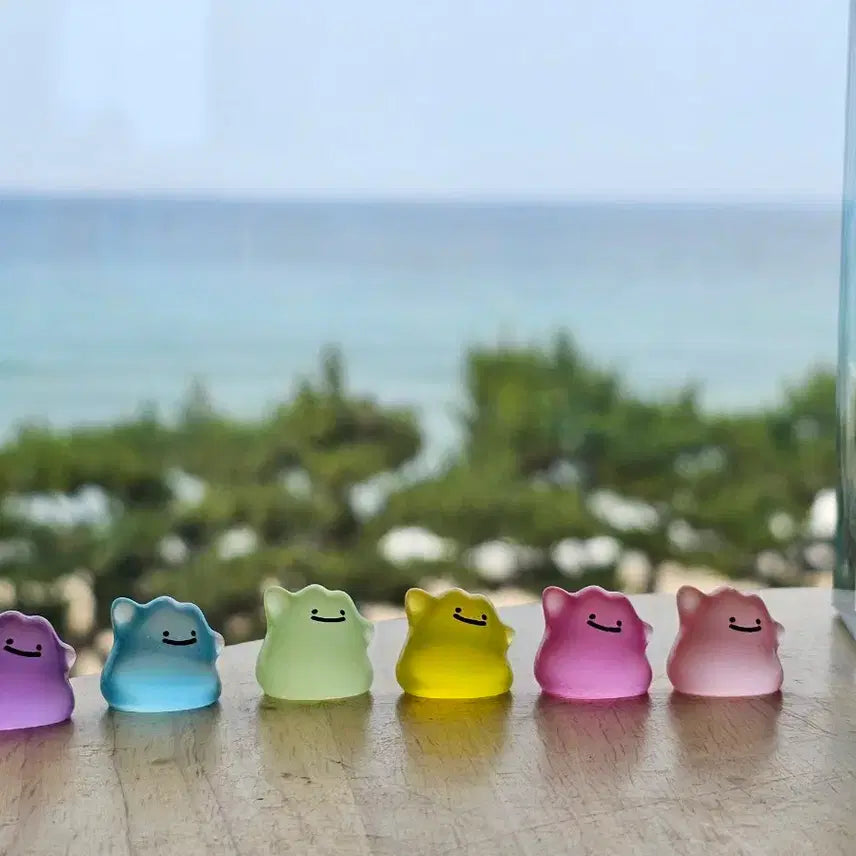 [BUNJANG] Pokemon Ditto Luminous Figure Set (6 Types) / 포켓몬스터 메타몽 야광 피규어 6종 세트