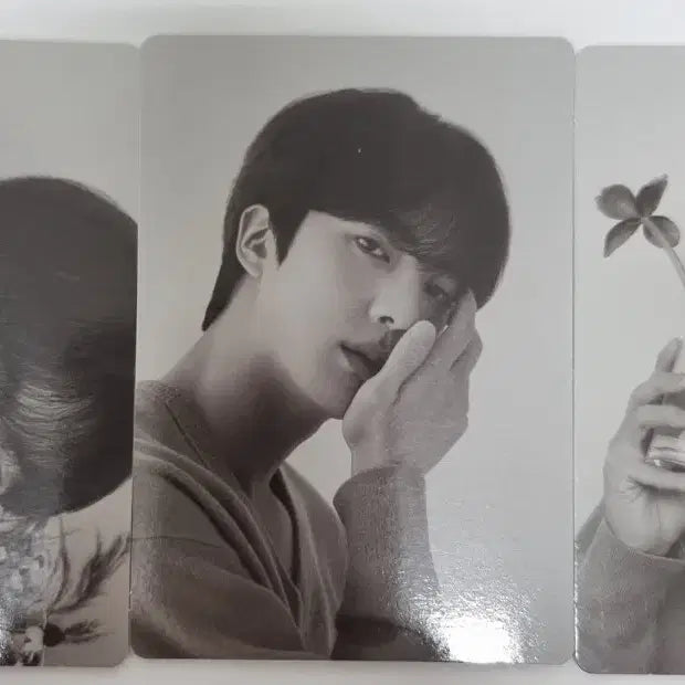 [BUNJANG] BTS Jin Happy Photocard, Photocard Holder, Monocrome Postcard Bundle Set / bts 진 happy 포카 + 포카홀더 +모노크롬 엽서