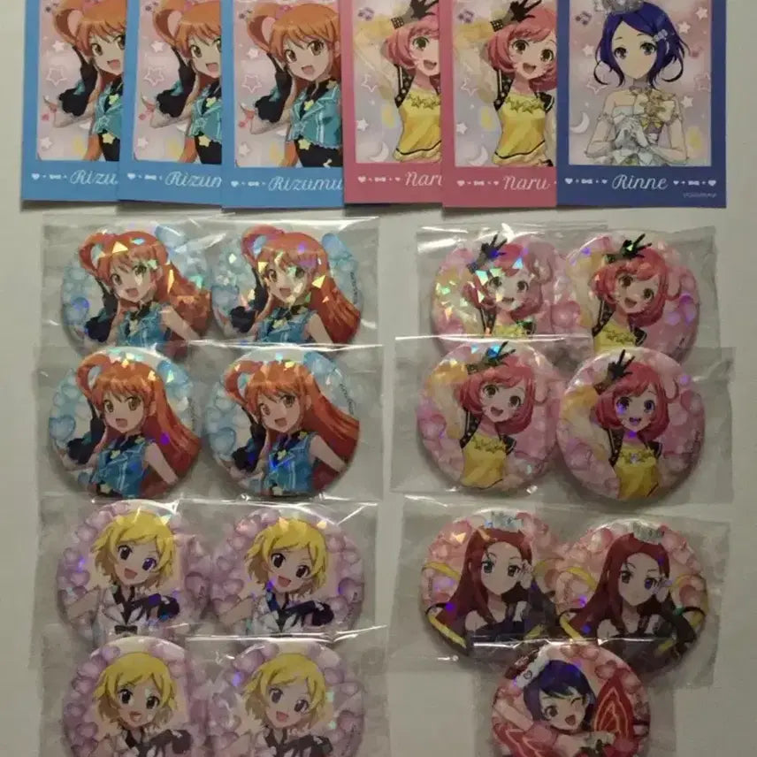 [BUNJANG] Prismstone 15th Anniversary Can Badge Set: Rhythm, Mion, Ami, Naru, Hyein / 프리즘스톤 15주년 캔뱃지 체키 리듬 미온 아미 나루 혜인