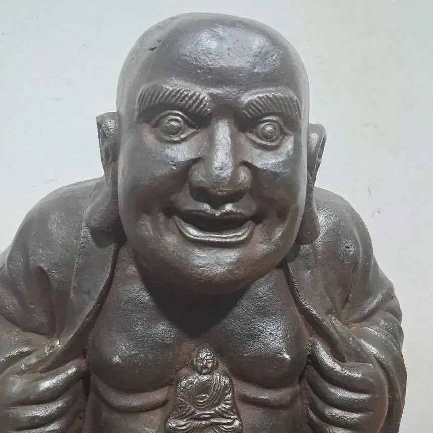 [BUNJANG] Antique Iron Monk Statue / 오래된 철 포대화상
