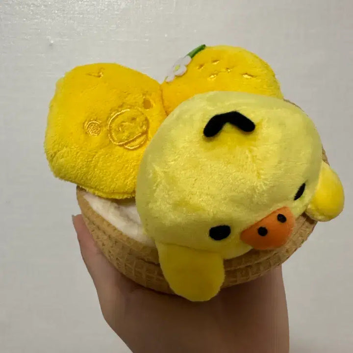 [BUNJANG] San-X Kiiroitori Lemon Basket Plush / 산엑스 키이로이토리 레본 바구니 인형