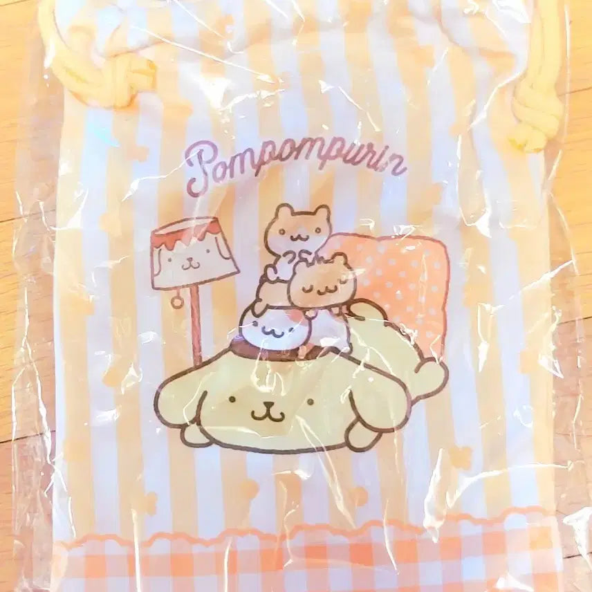 [BUNJANG] Sanrio Pompompurin Dust Bag Fabric Pouch / 산리오 텐바이텐 폼폼푸린 더스트백 패브릭 파우치