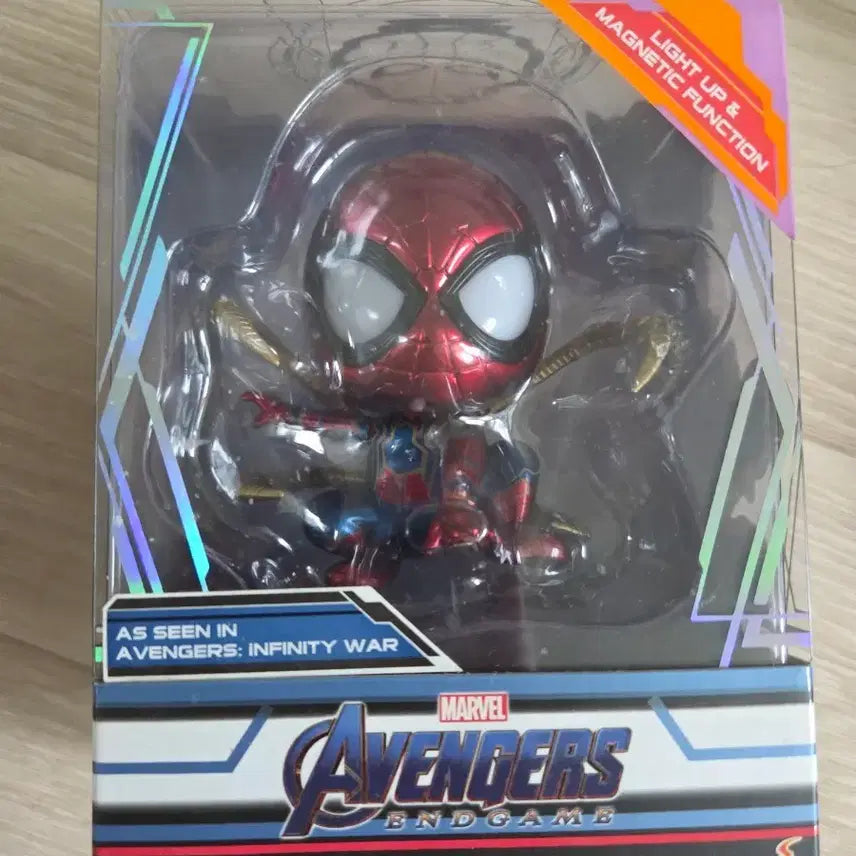 [BUNJANG] Hot Toys Cosbaby Avengers: Endgame Iron Spider Figure (Light-up &amp; Magnetic) / [미개봉] 핫토이 코스베이비 어벤져스 엔드게임 아이언 스파이더 피규어