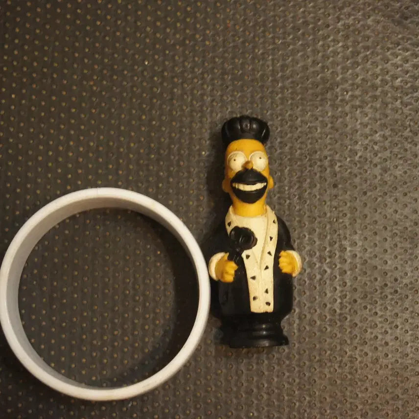 [BUNJANG] The Simpsons Homer Simpson Miniatures Black Custom Vintage Toy Figure / 호머심슨 심슨소품 토이빈티지 호머심슨피규어 인형 고전완구 고전장난감UU