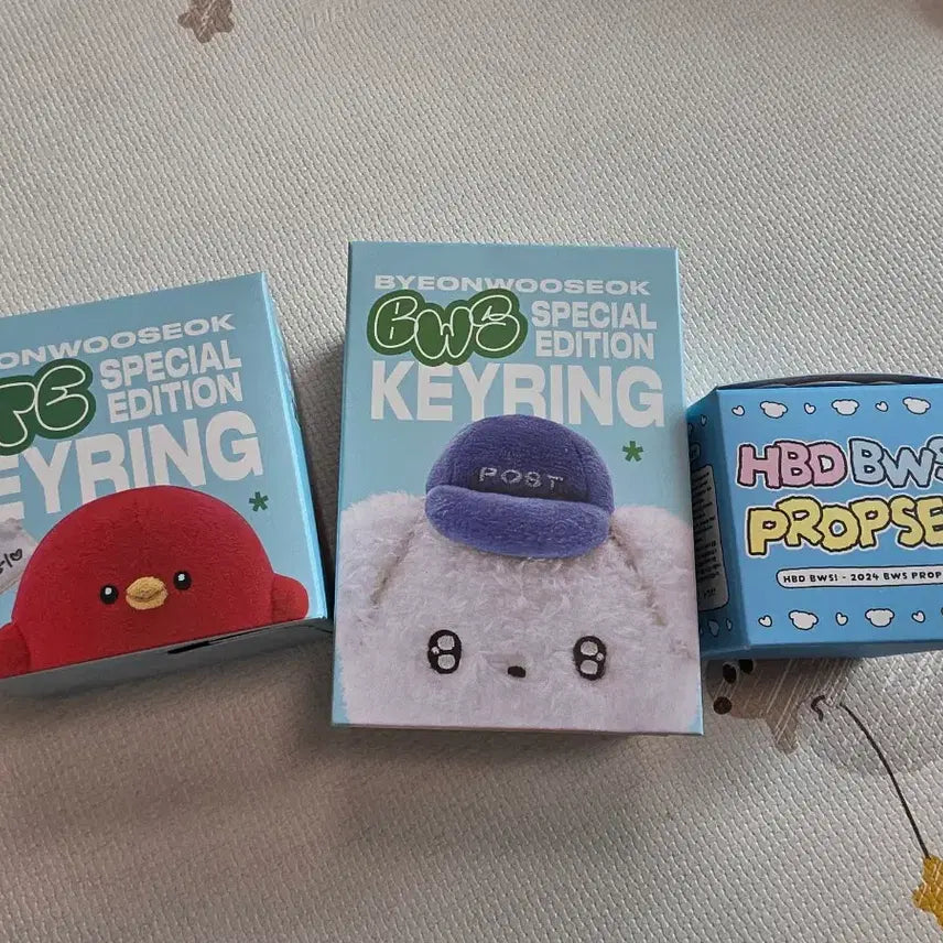[BUNJANG] Byeon Woo Seok HBD BWS! Special Edition Keyring Pouch Bundle Set / 변우석 HBD BWS! 스페셜 에디션 키링 파우치 세트