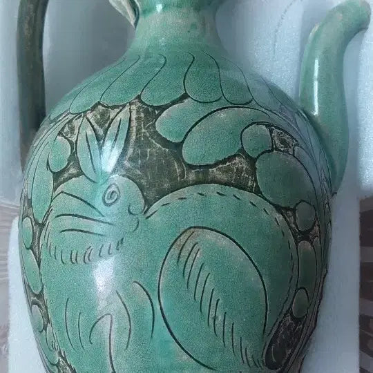 [BUNJANG] Song Dynasty Jun Ware Rabbit Motif Ewer / 송 자주요 박지 토끼문 주자