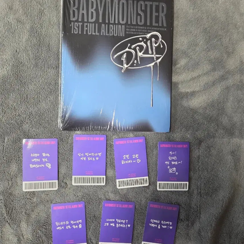 [BUNJANG] BABYMONSTER 1st Full Album DRIP Photocard Set / BABYMONSTER  포토카드 7종