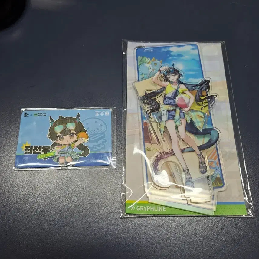 [BUNJANG] Arknights Endfield Frank Burger Collaboration Jin Chenyu Acrylic Stand &amp; Photocard Set / 명일방주 엔드필드 프랭크버거 콜라보 진천우 아크릴 스탠드 포토카드 게임쿠폰 포카 엔필 AKE