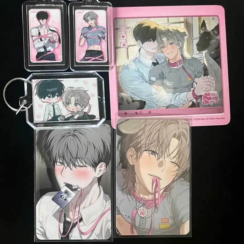 [BUNJANG] Mible Company Baek Cheonho &amp; Shin Jaehee Keychain, Coaster, Postcard, Fan Set / 사용후반품불가 사반불 천호 제희 5특 키링 코스터 세트 미블컴퍼니 특전 7특 엽서 1특 부채 제작키링