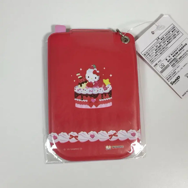 [BUNJANG] Sanrio Hello Kitty Whipping Cake Strawberry Phone Card Holder Keychain / 헬로키티 휘핑 케이크 딸기 휴대폰 카드홀더 포카홀더 키링 산리오