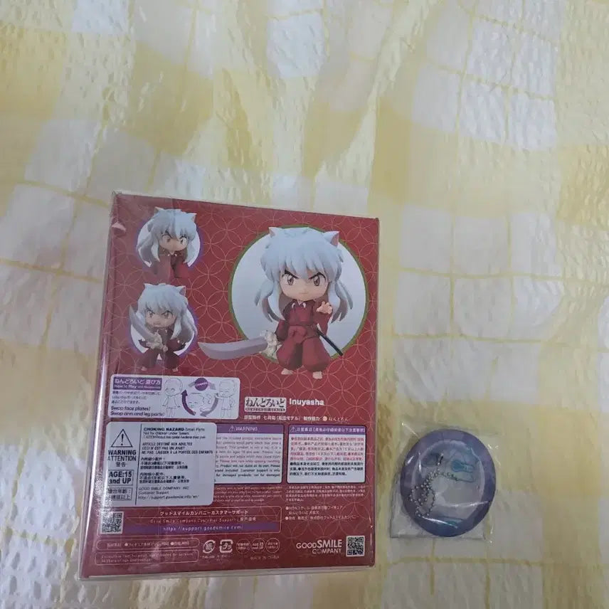 [BUNJANG] Inuyasha Nendoroid with Comics Art Exclusive Keychain (Sealed, Mint Condition) / 이누야샤 넨도로이드 코믹스아트 특전 키링 포함 미개봉 칼박 새상품
