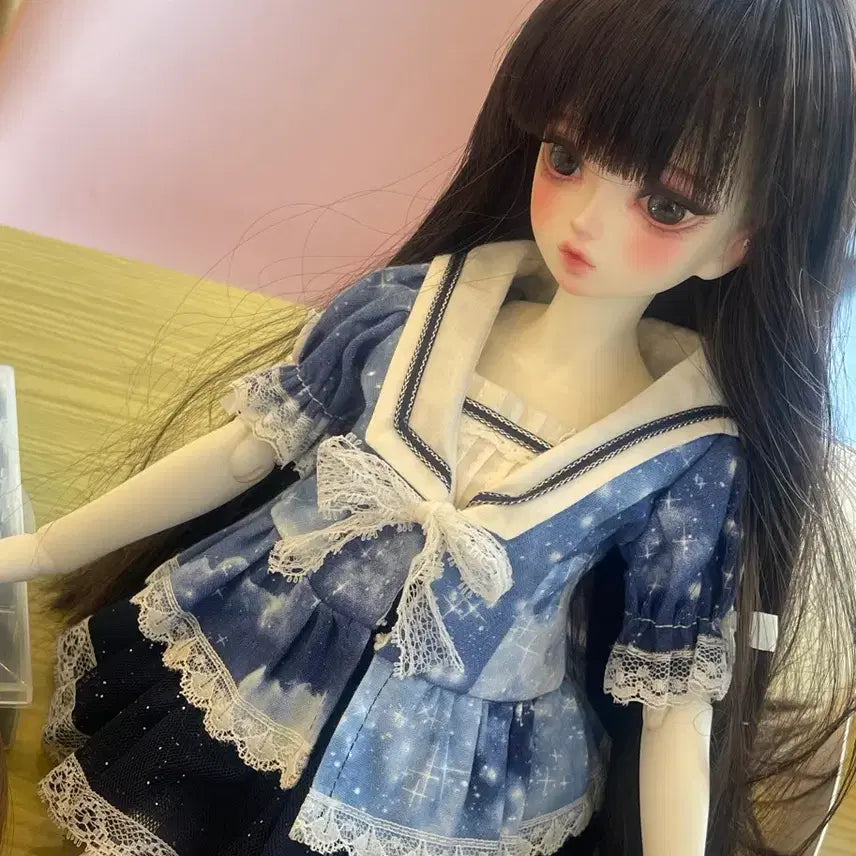 [BUNJANG] Little Monica Sarubia MSD Ball-Jointed Doll (White Skin) Full Set / 리틀모니카 사루비아 msd 본체+물품 풀세트 판매