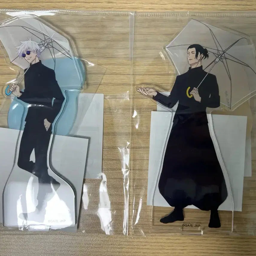 [BUNJANG] Jujutsu Kaisen Gojo &amp; Geto Umbrella Acrylic Stand Set (Sealed) / (미개봉) 주술회전 우산 고죠 게토 아크릴 굿즈