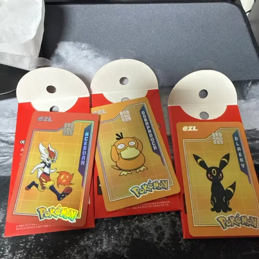 [BUNJANG] Pokemon Easel Random Transit Card / 포켓몬 이즐 교통카드 3종 일괄 판매