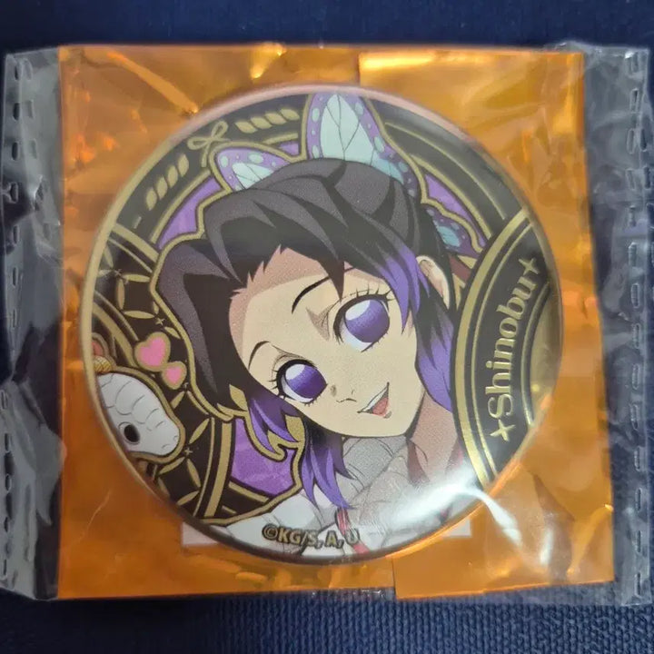 [BUNJANG] Demon Slayer Shinobu Kocho Acrylic Badge + Year of the Snake Can Badge Bundle Set / 귀멸의칼날 쿄쵸우 시노부 뱀의해 캔뱃지