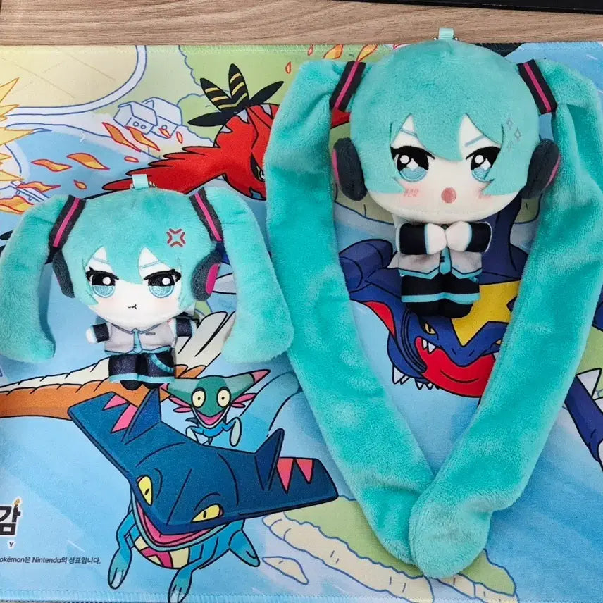 [BUNJANG] Hatsune Miku Thank You Festival Pouty Plush &amp; Play With Me Plush Bundle Set / (일괄)하츠네 미쿠 감사제 삐짐 인형, 놀아줘 인형