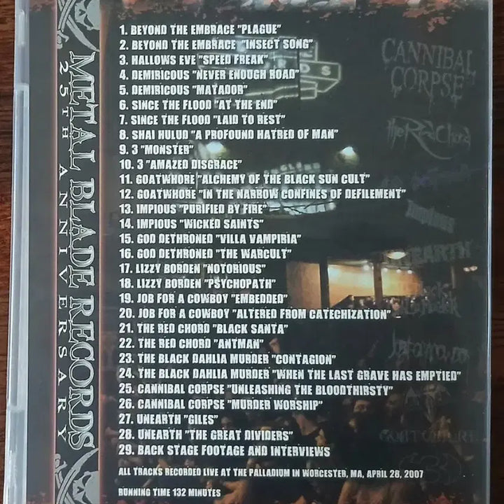[BUNJANG] Metal Blade Records 25th Anniversary Live Performance DVD / DVD 메탈블레이드 레코드 25주년 기념 라이브 공연