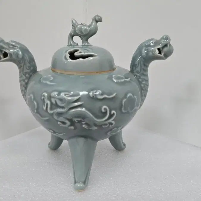 [BUNJANG] Antique Celadon Dragon Head Incense Burner / 골동품 청자 용머리 향로