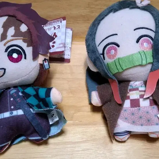 [BUNJANG] Demon Slayer Tanjiro &amp; Nezuko Plush Set / 귀멸의 칼날 탄지로 네즈코 봉제인형