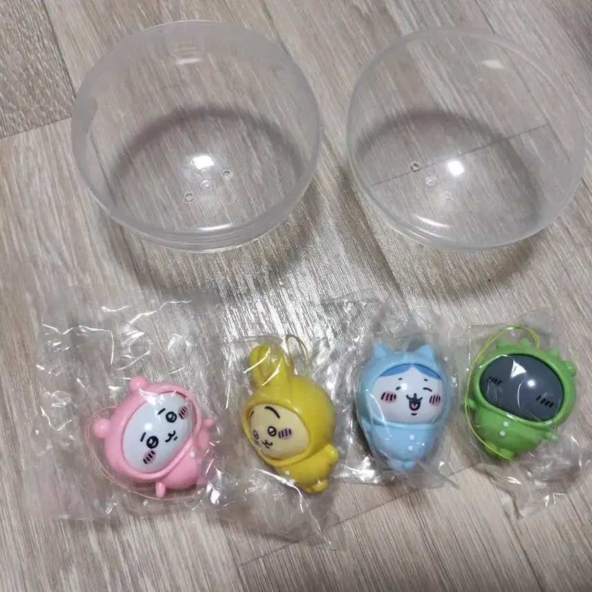 [BUNJANG] Chiikawa Pajama Mascot Gacha Figures Set of 4 / 일본 치이카와 먼작귀 파자마 마스코트 가챠 피규어 4종