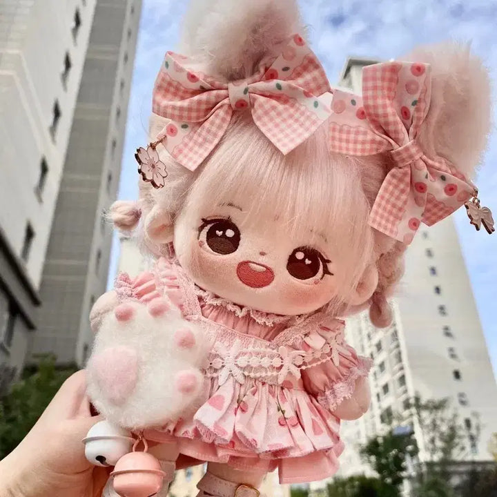 [BUNJANG] 20cm Cat Style Outfit Set for Dolls / 속성인형 속성솜 옷장 야옹이 원피스 20cm 20깅
