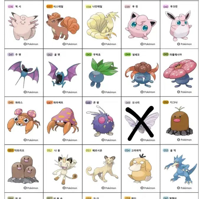[BUNJANG] Gen 1 Sticker Collection / 띠부띠부씰 1세대