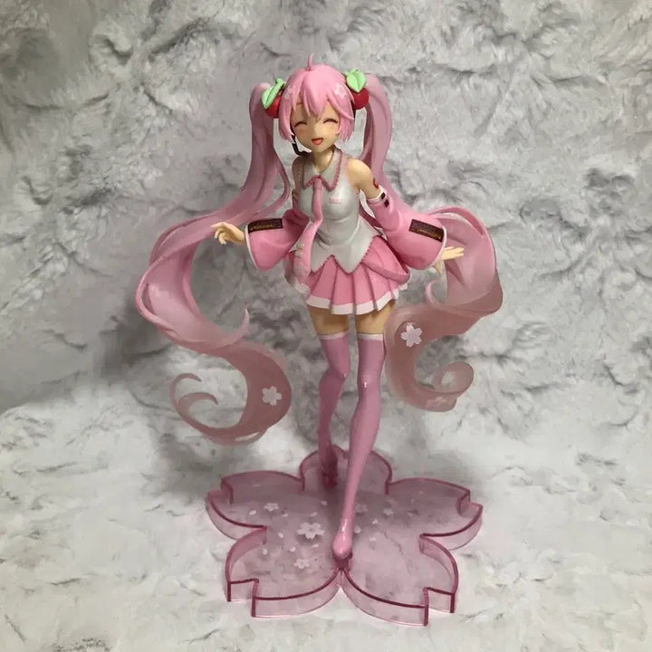 [BUNJANG] Hatsune Miku Sakura Miku Taito Illustrated Limited Smiling Version Classic Bishoujo Figure / 하츠네미쿠 사쿠라미쿠 타이토 일러스트 한정 웃는 버젼 고전 미소녀 피규어