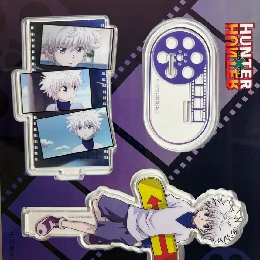 [BUNJANG] Hunter x Hunter Killua Acrylic Standee with Gon Button Badge Bonus / 헌터헌터 키르아 아크릴 (+곤 캔뱃지 덤!!)