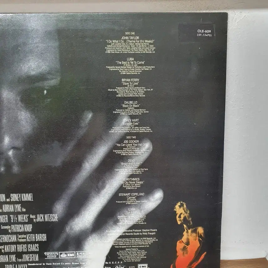 [BUNJANG] Nine 1/2 Weeks Original Soundtrack LP 1986 / 영화 나인하프위크 오리지널 사운드트랙 LP 1986