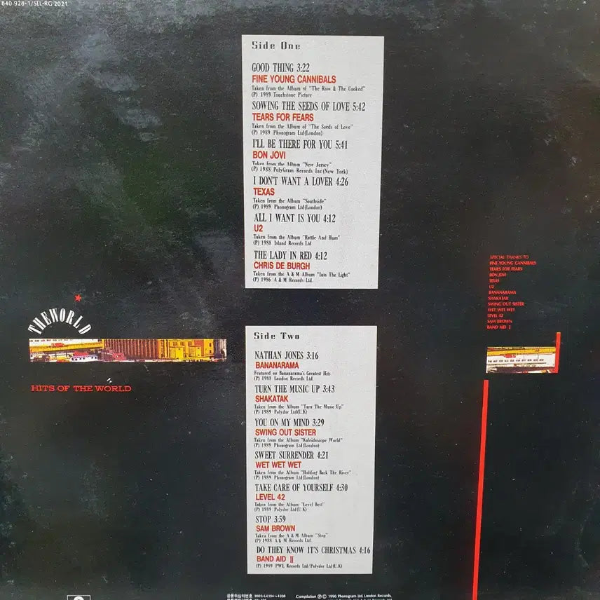 [BUNJANG] Hit of the World LP 1980 Sung Eum / 히트 오브 더 월드 LP 1980 성음
