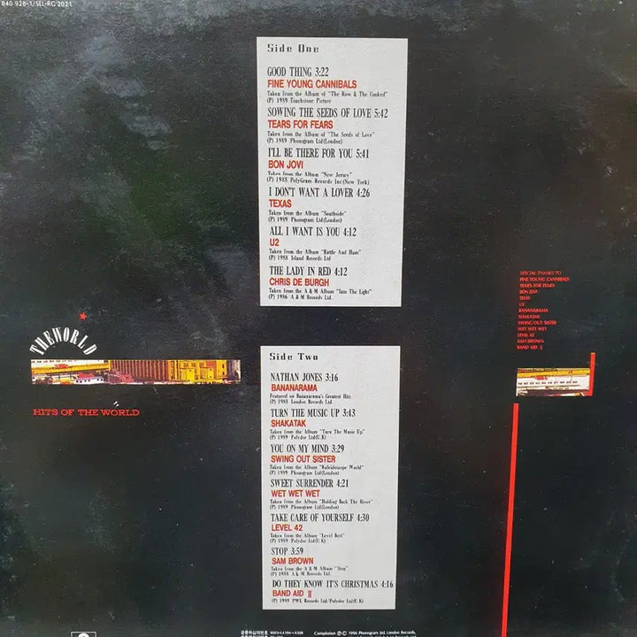 [BUNJANG] Hit of the World LP 1980 Sung Eum / 히트 오브 더 월드 LP 1980 성음
