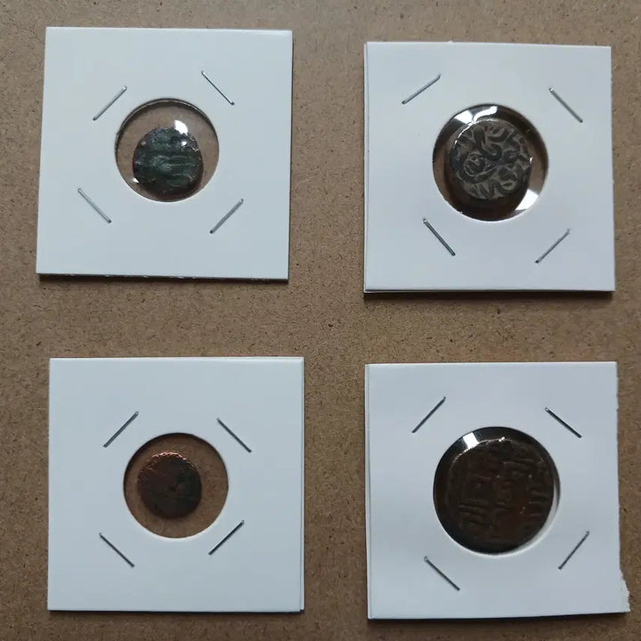 [BUNJANG] Ancient Indian Kingdom Copper Coin Set (4 Coins) / 인도 고대 번왕국 주화