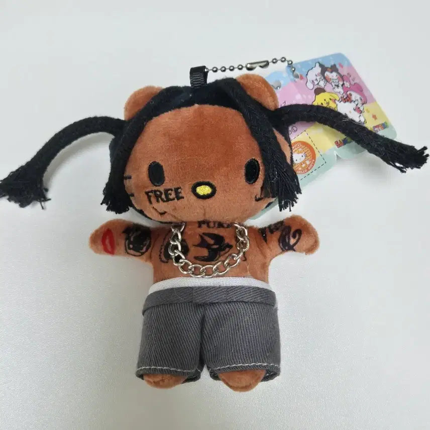 [BUNJANG] Travis Scott Kitty Keychain Tanning Doll / 트래비스스캇 키티 키링 태닝 인형