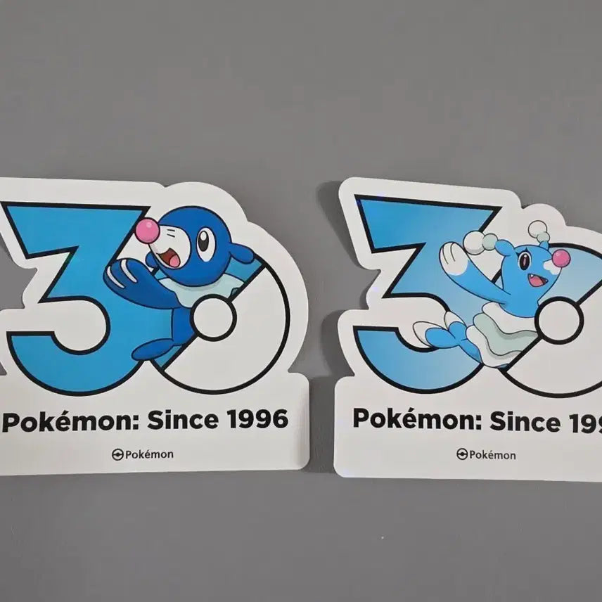 [BUNJANG] Pokemon 30th Anniversary Logo Sticker Set (Nurigon &amp; Kiyong) / 포켓몬 30주년 로고 스티커 누리공 키요공 세트