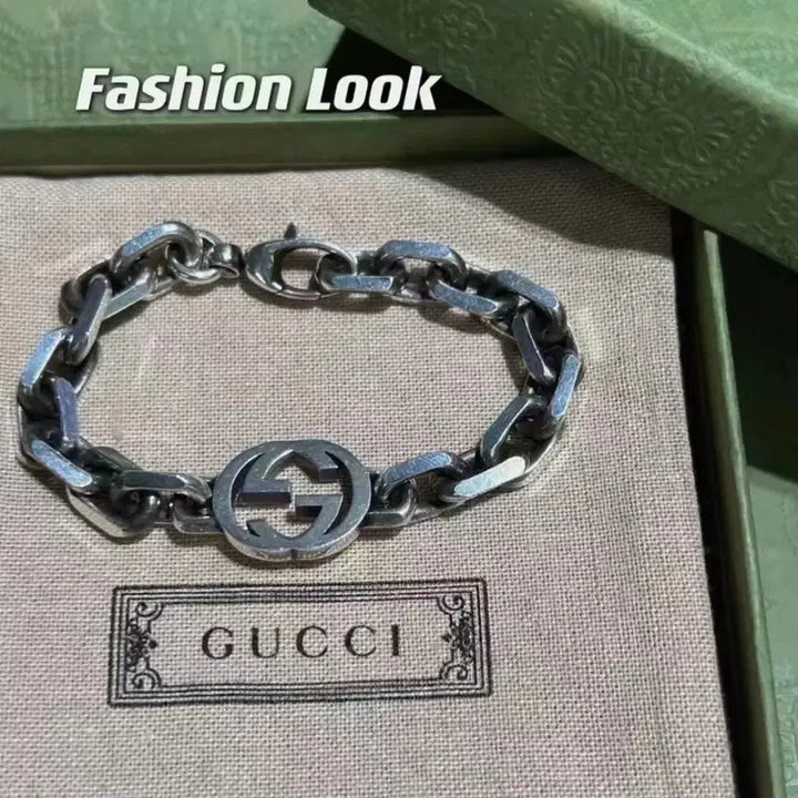 [BUNJANG] Gucci Interlocking G Chain Bracelet Silver 19 / 구찌 인터로킹 G 체인 팔찌 실버  19