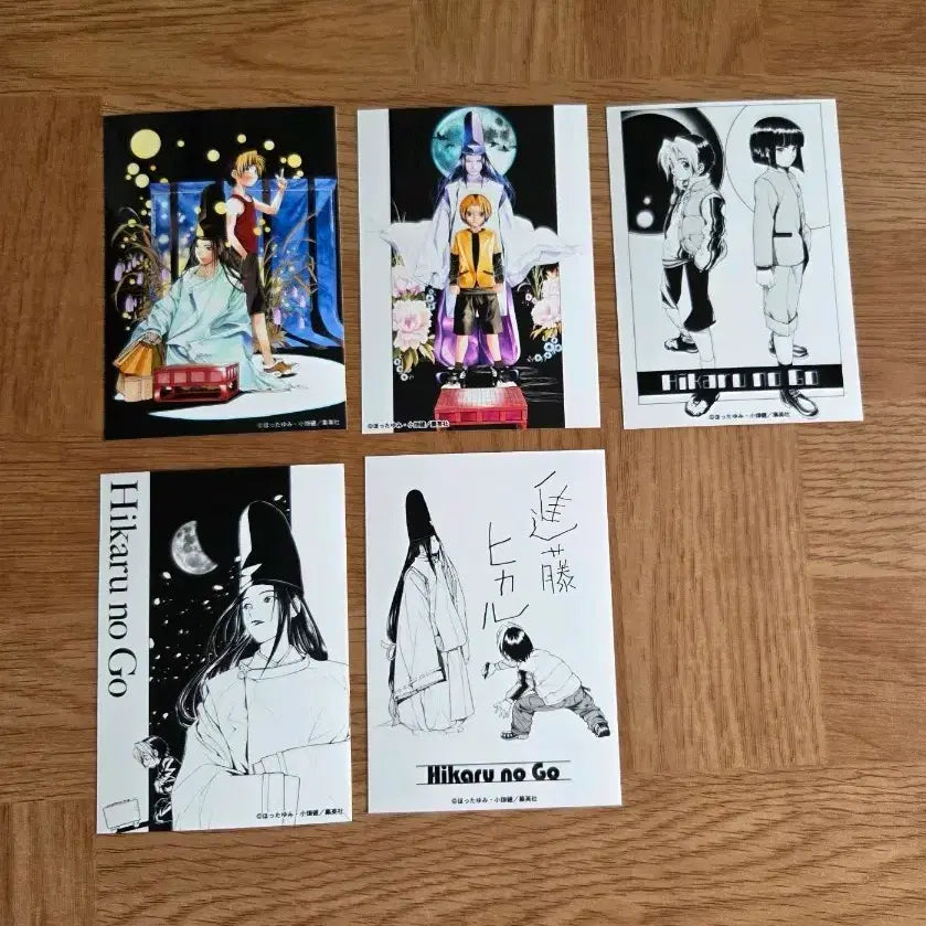 [BUNJANG] Hikaru no Go Original Art Exhibition E Prize Bromide &amp; Postcard Set / 히카루의바둑 원화전 쿠지 E상 브로마이드 엽서 세트 히카고 고바왕 고스트바둑왕