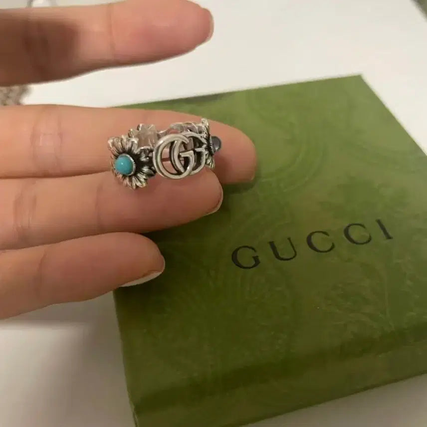 [BUNJANG] Gucci Flora Mother-of-Pearl Ring Size 16 / 구찌 플로라 반지 마더오브펄 16